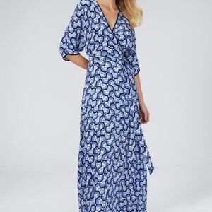 DVF Blue Print Maxi